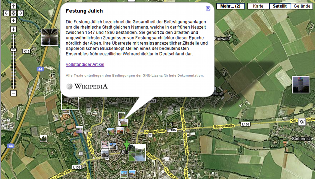 Google Maps inkl. Wikipedia-Inhalten Google Maps inkl. Wikipedia-Inhalten